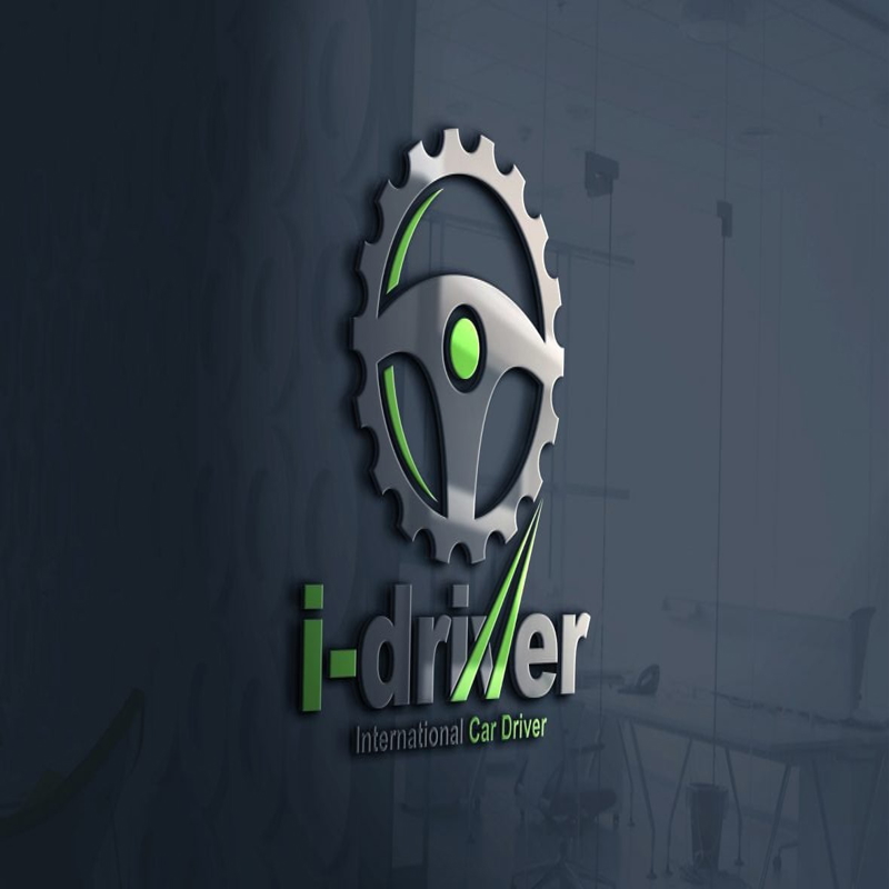 فایل طراحی لوگو راننده خودرو - Car Driver Logo Design