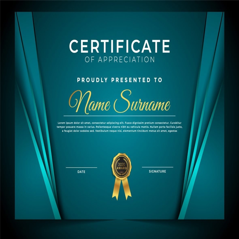 فایل الگوی گواهی افتخار - Certificate of Honor Template