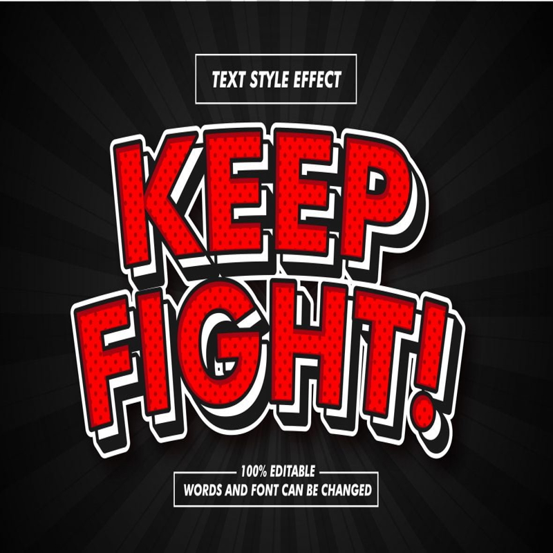 فایل افکت متن قرمز خالدار شاد - Cheerful Polka-dot Red Text Effect