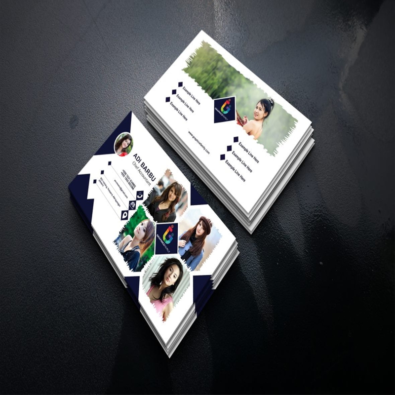 فایل طرح لایه باز کارت ویزیت حسابدار ارشد (psd) - Chief Accountant Business Card Design Template psd