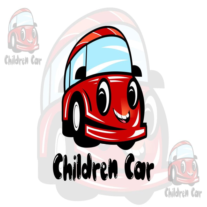فایل قالب لوگوی ماشین کودکان - Children Car Logo Template