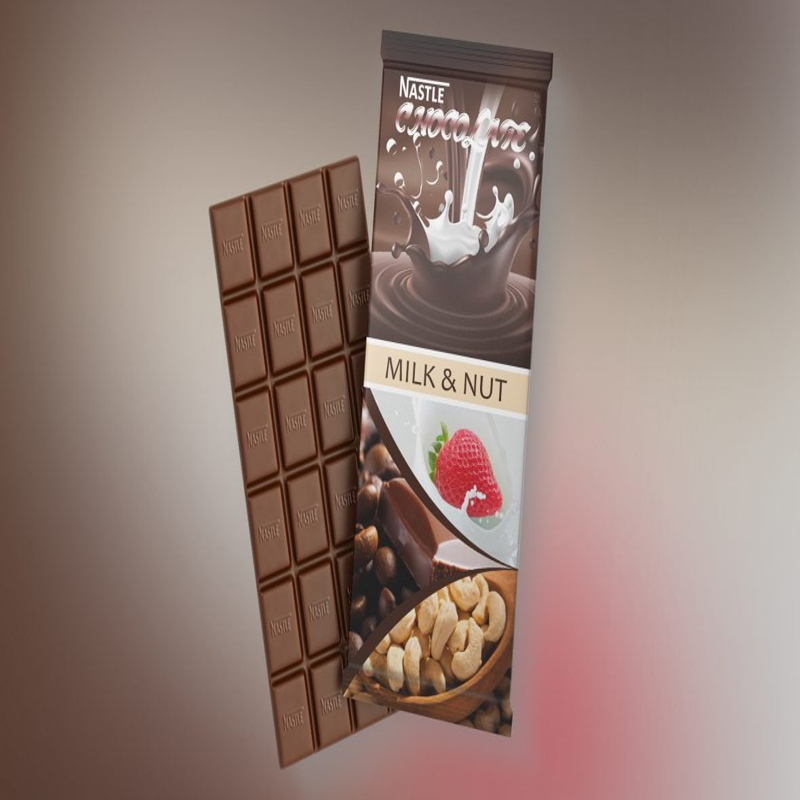 فایل قالب طراحی بسته‌بندی شکلات با فرمت psd - chocolate package design template psd