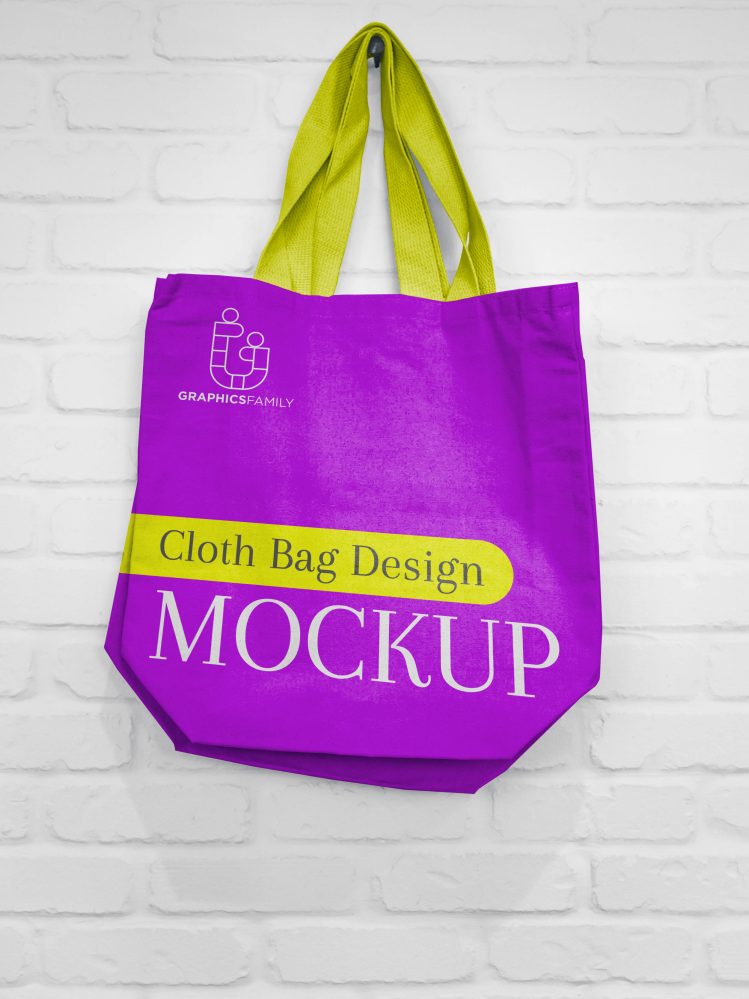 فایل ماکت طراحی کیف پارچه‌ای - Cloth bag Design Mockup