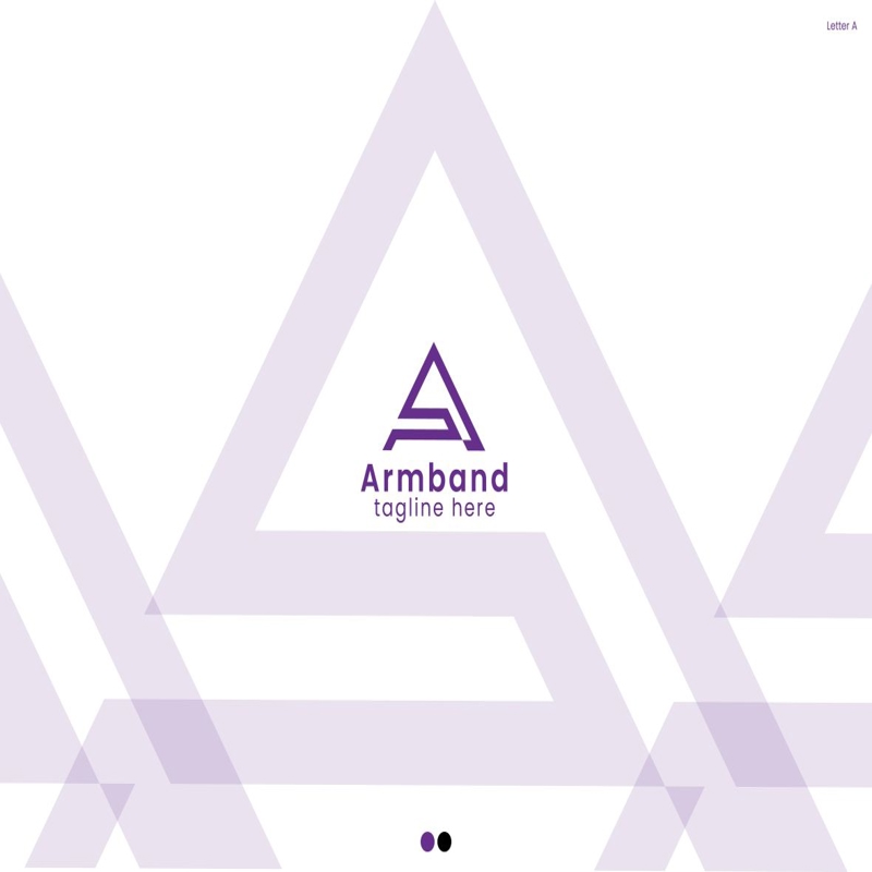 فایل لوگو لباس - لوگو مونوگرام حرف A - Clothing Logo – Monogram Letter A logo