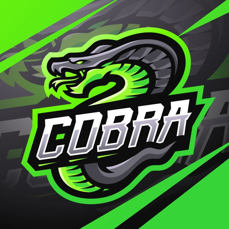 فایل الگوی لوگوی بازی کبرا - Cobra Gaming Logo Template