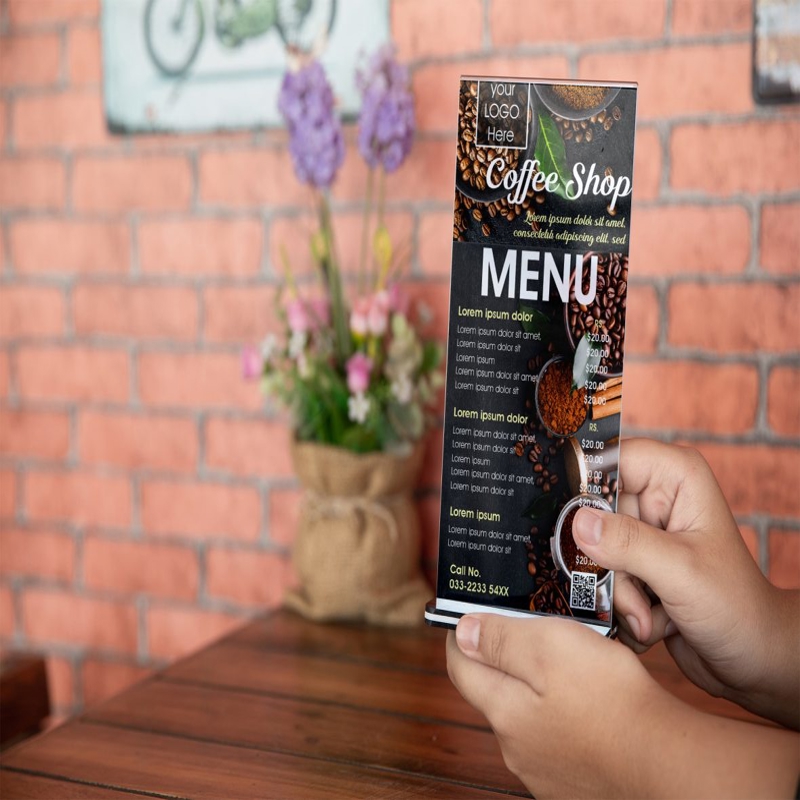فایل موکاپ منوی کافی‌شاپ - Coffee Shop Menu Mockup
