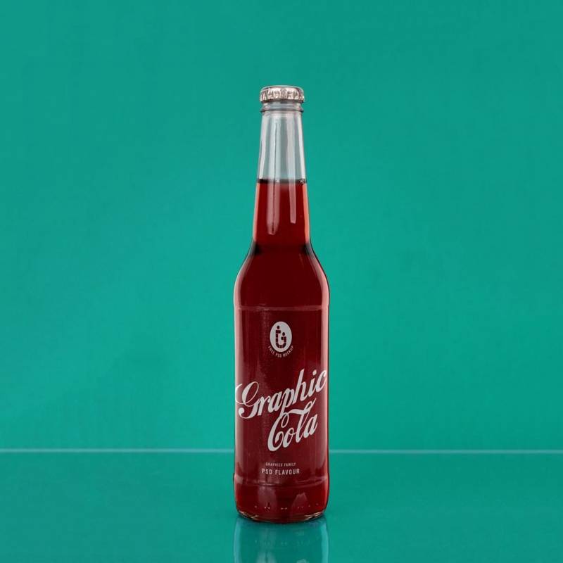 فایل موکاپ بطری نوشیدنی سرد - Cold drink Bottle Mockup