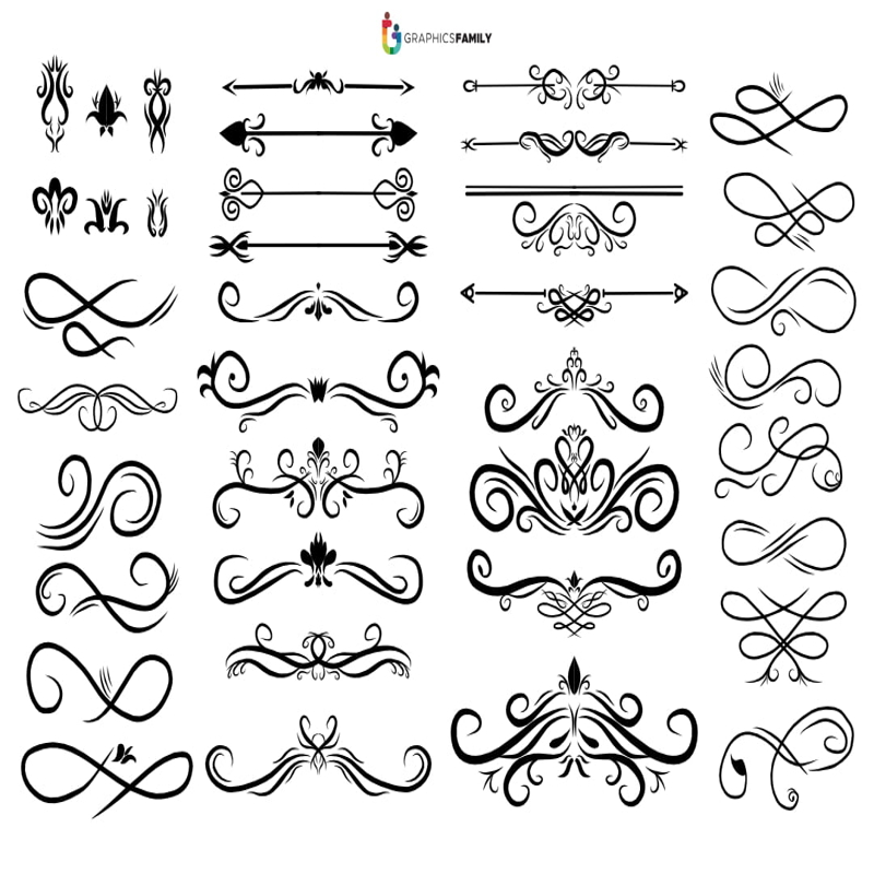 فایل مجموعه ای از زیور آلات برچسب - Collection Set of Label Ornaments