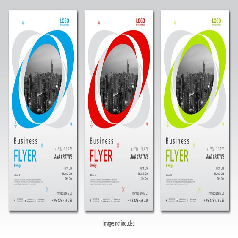 فایل الگوی بروشور تجاری رنگارنگ برای املاک و مستغلات - Colorful Business Flyer Template for Real Estate