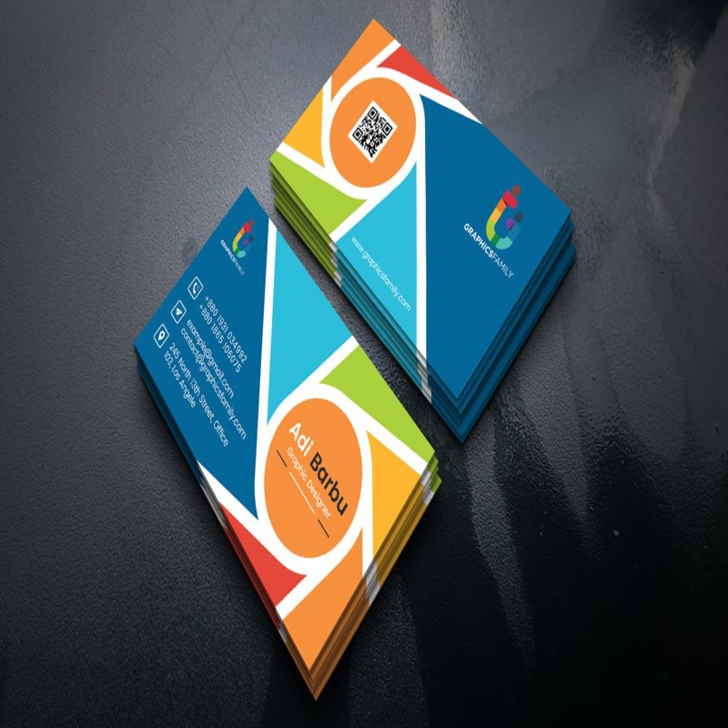 فایل الگوی کارت ویزیت عکاسی رنگارنگ - Colorful Photography Business Card Template