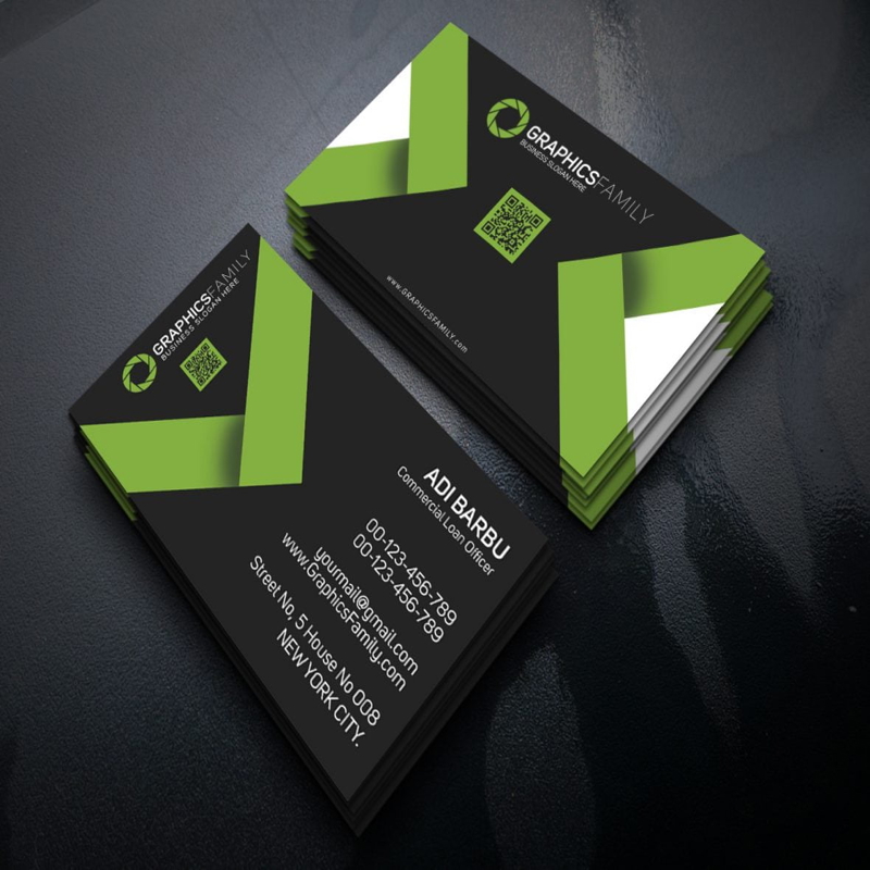 فایل قالب PSD کارت ویزیت افسر وام تجاری - Commercial Loan Officer PSD Business Card Template