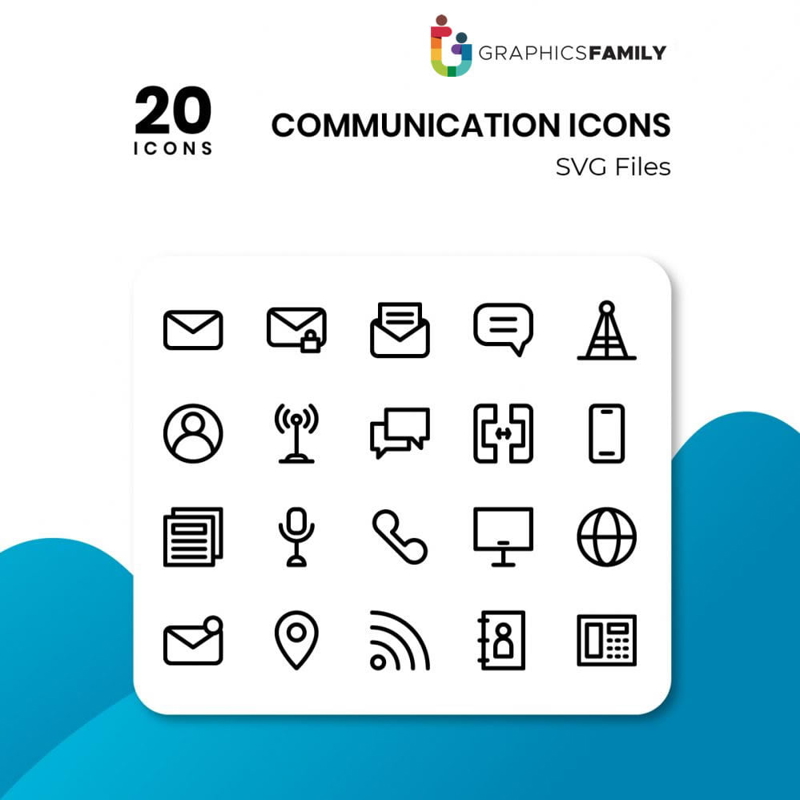 فایل آیکون‌های ارتباطی - Communication icons