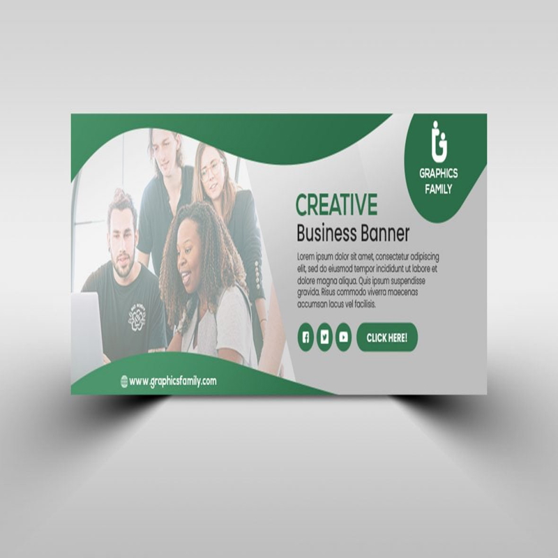 فایل قالب کاور صفحه فیسبوک بازاریابی شرکت - Company marketing facebook cover page template