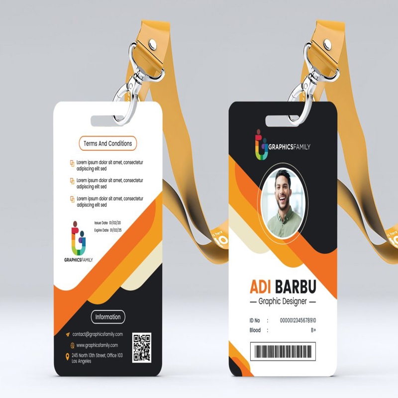 فایل الگوی کارت شناسایی کارمند دفتر شرکت - Company Office Employee Id Card Template