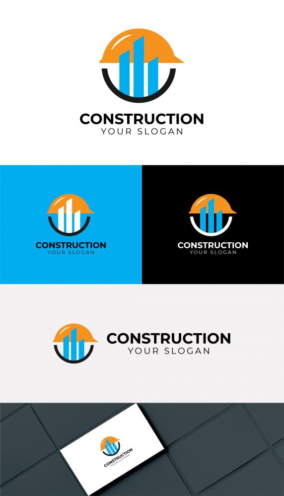 فایل طراحی لوگو ساختمانی - CONSTRUCTION LOGO DESIGN
