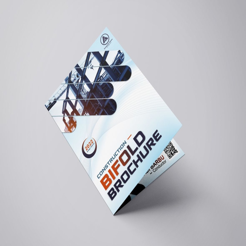 فایل طراحی بروشور دو لت شرکتی - Corporate Bifold Brochure Design