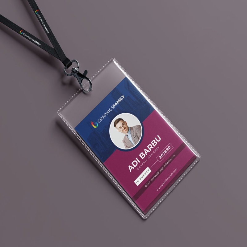 فایل الگوی طراحی کارت شناسایی شرکتی - Corporate Id Card Design Template
