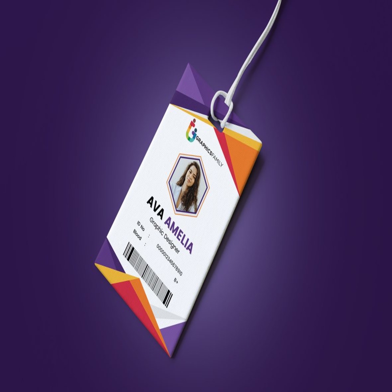فایل کارت شناسایی شرکتی با طرح وکتور - Corporate Id Card Template Vector