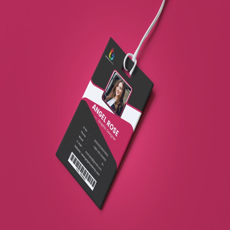 فایل الگوی کارت شناسایی خلاق - Creative Identification Card Template
