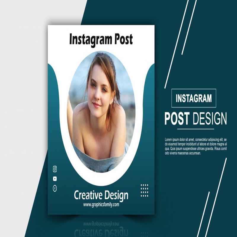 فایل طراحی خلاقانه پست اینستاگرام با فرمت PSD - Creative Instagram Post Design Psd