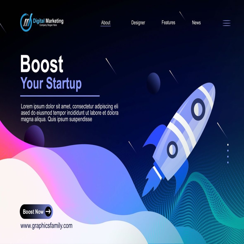 فایل طراحی خلاقانه صفحه فرود - Creative Landing Page Design