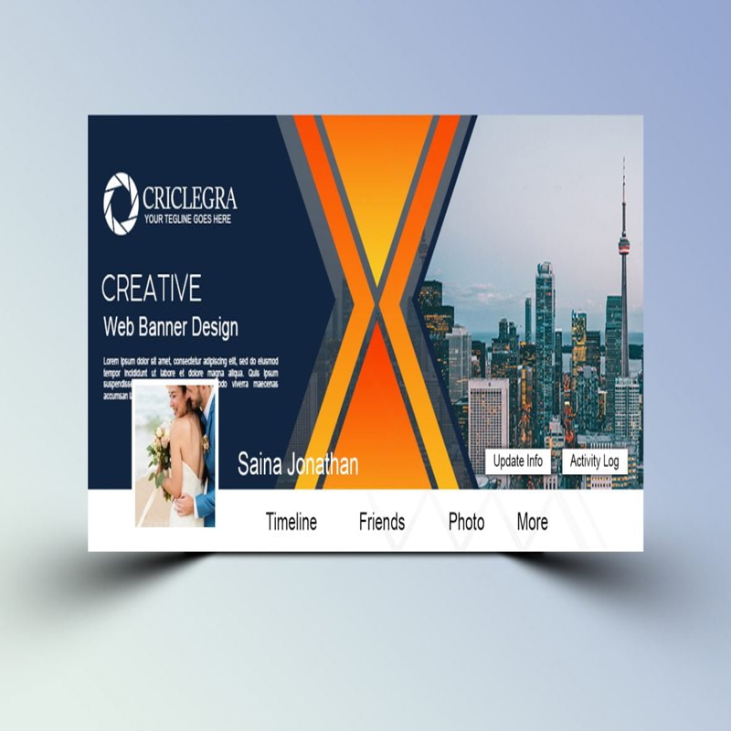 فایل طرح PSD خلاقانه برای کاور فیسبوک - Creative PSD Facebook Cover Design