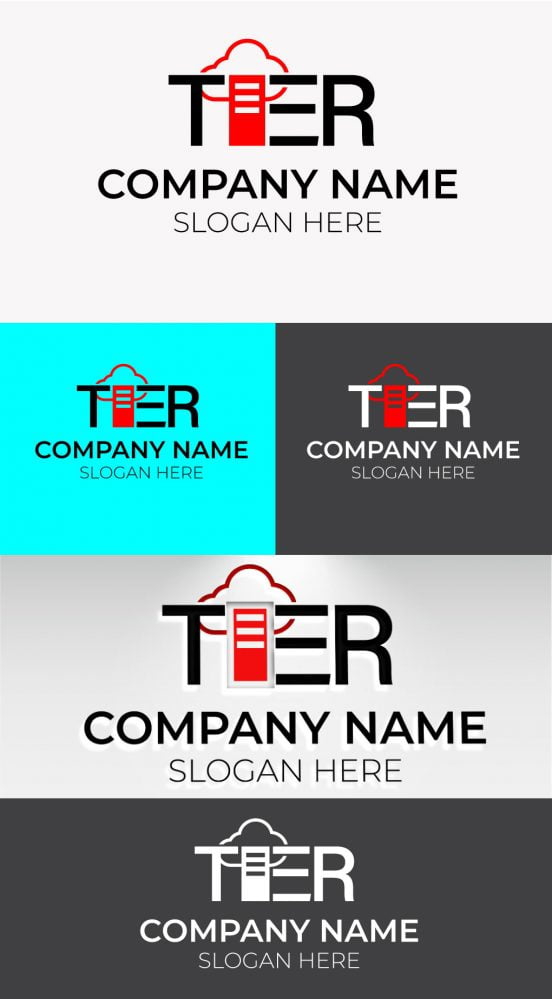 فایل الگوی طراحی لوگو فناوری خلاق - Creative Tech Logo Design Template