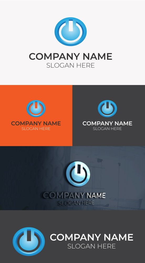 فایل دانلود طراحی لوگو خلاقانه با هوش مصنوعی (AI) - Creative Technology Logo Design ai download