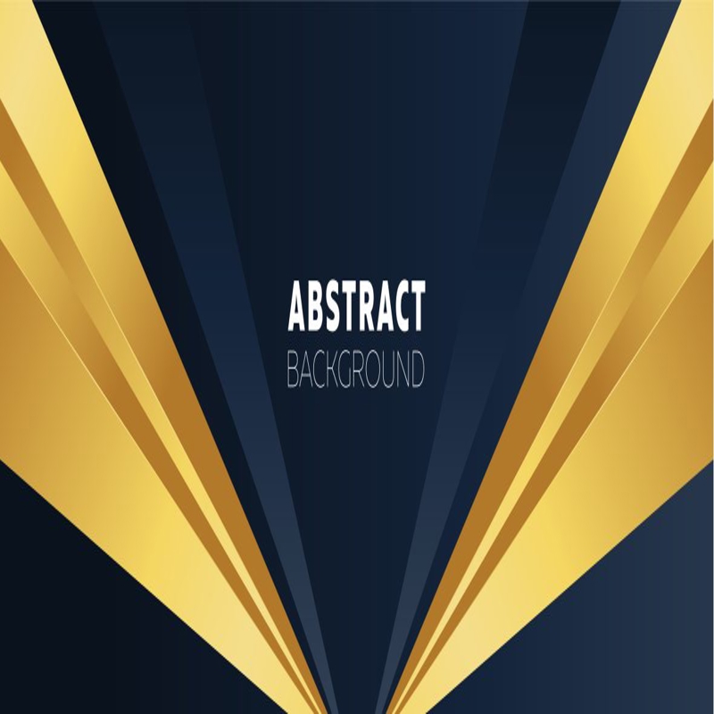 فایل طرح بنر پس زمینه آبی تیره و طلایی - Dark Blue and Golden Banner Background Design