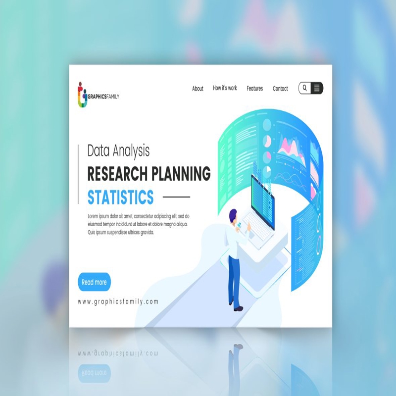 فایل تصویر برداری از آمار، تحقیق و برنامه‌ریزی، تحلیل داده‌ها - Data analysis research planning statistics vector image