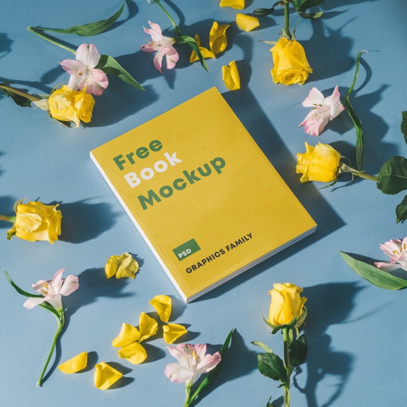 فایل ماکت طراحی جلد کتاب مناسب - Decent Book Cover Design Mockup