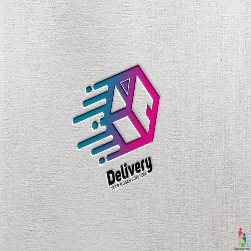 فایل قالب لوگوی انتزاعی تحویل - Delivery Abstract Logo Template