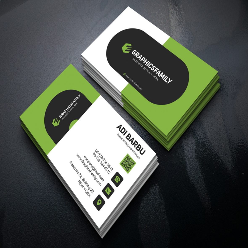 فایل طرح PSD کارت ویزیت مدیر بازاریابی دیجیتال - Digital Marketing Manager PSD Business Card Template