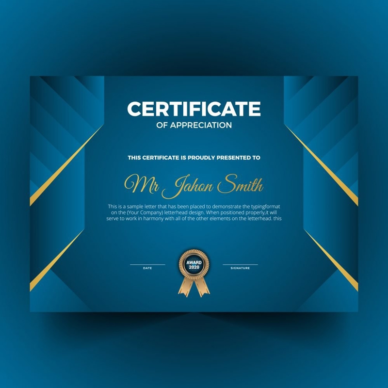 فایل مفهوم الگوی دیپلم - Diploma template concept
