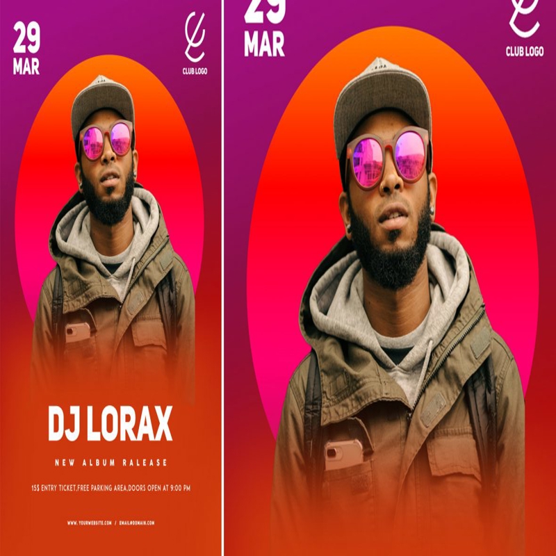 فایل طرح بروشور مهمانی دی جی (Dj Party PSD) - Dj Party PSD Flyer Desgin