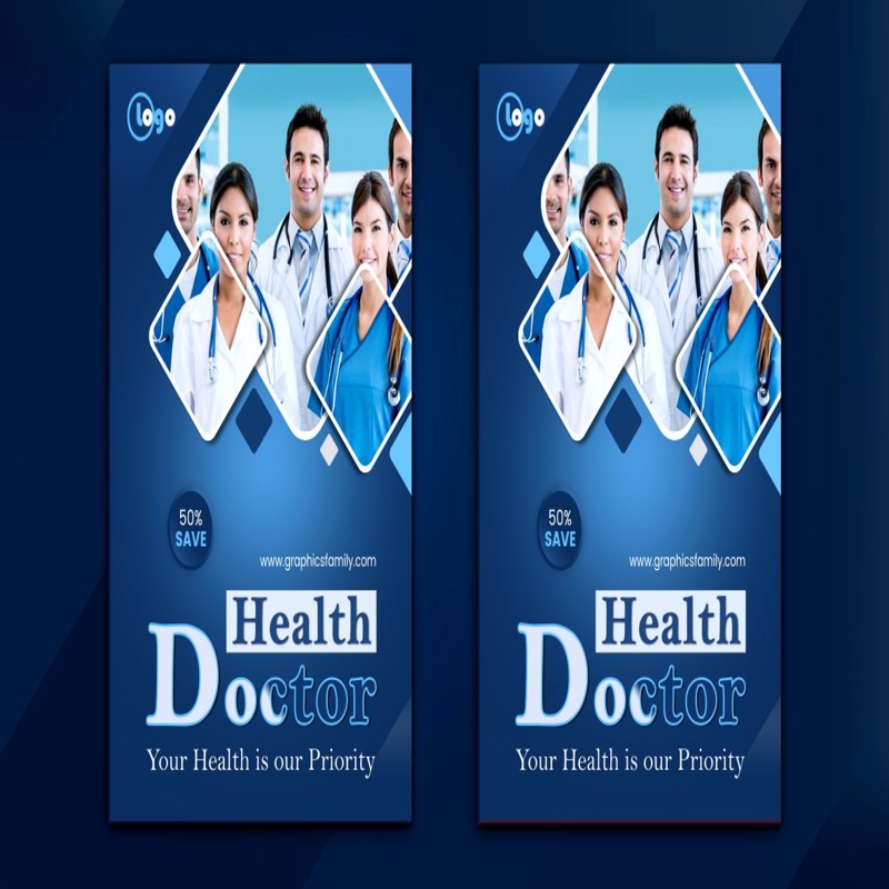 فایل طراحی بروشور پزشک - Doctor Flyer Design