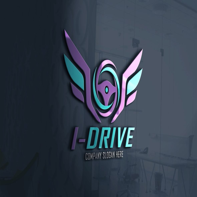 فایل طراحی لوگو رانندگی - Driving Logo Design