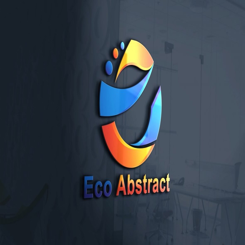 فایل طراحی لوگو انتزاعی اکو - Eco Abstract Logo Design
