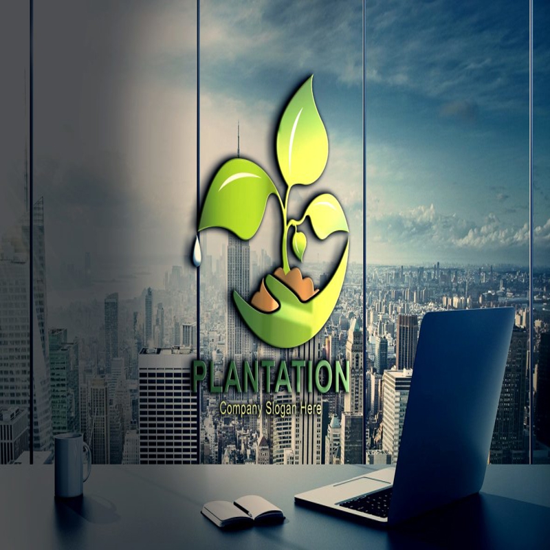 فایل طراحی لوگو کشاورزی اکو پلنتیشن - Eco Plantation Agriculture Logo Design