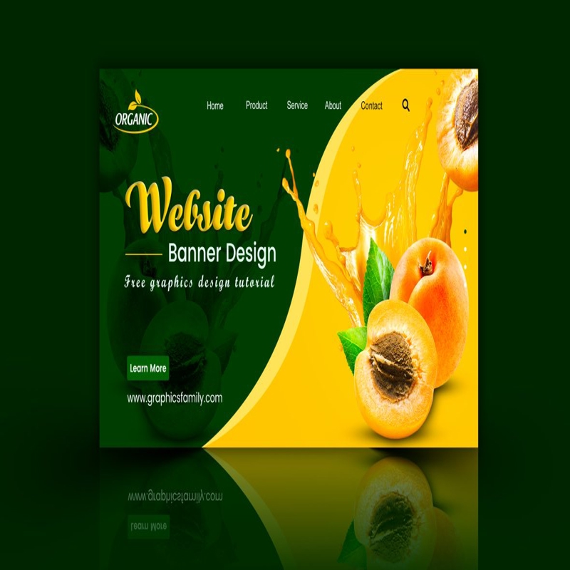 فایل طراحی بنر شبکه های اجتماعی محصولات سازگار با محیط زیست - Eco Products Social Media Banner Design