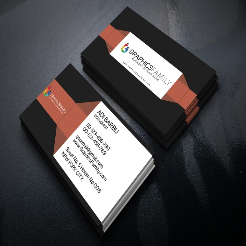 فایل قالب PSD کارت ویزیت اقتصاددان - Economist PSD Business Card Template