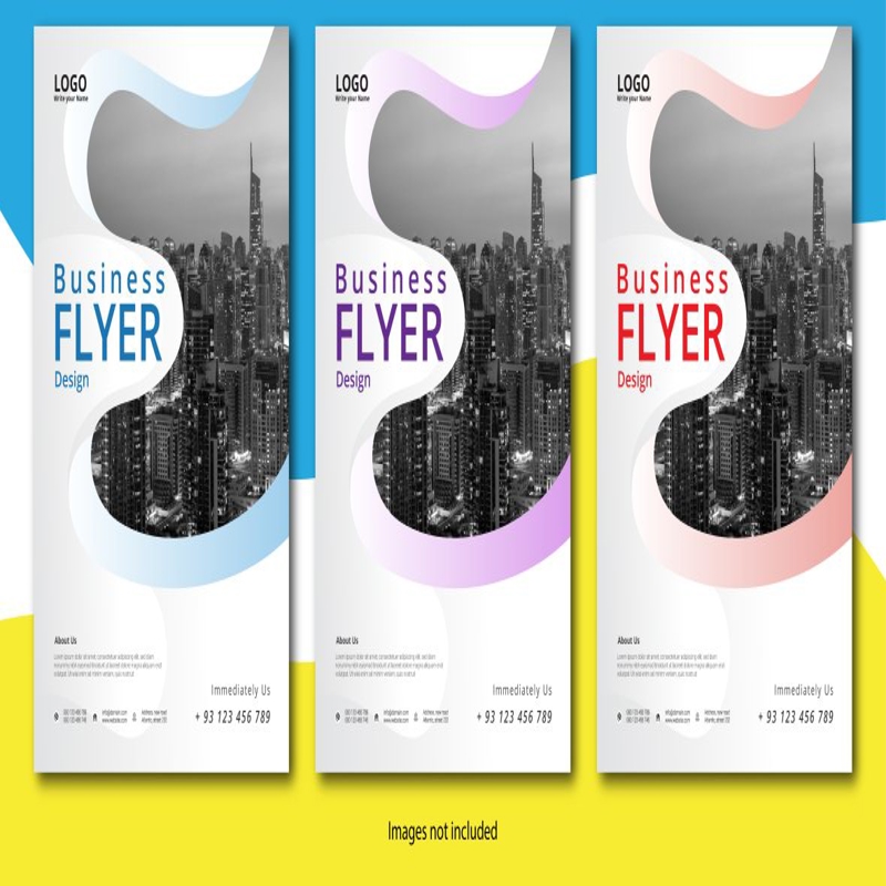 فایل الگوی بروشور شرکت قابل ویرایش - Editable Company Flyer Template