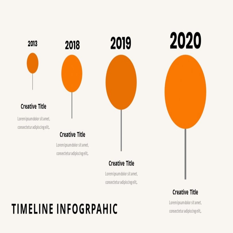 فایل طراحی جدول زمانی قابل ویرایش برای اینفوگرافیک‌های پاورپوینت - Editable Timeline Design for Powerpoint Infographics