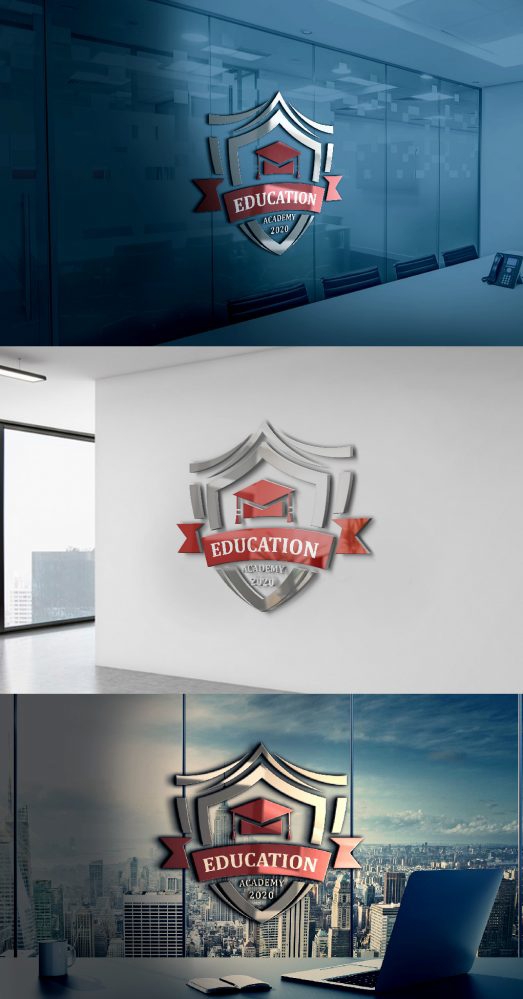 فایل قالب لوگوی آکادمی آموزش - Education Academy Logo Template