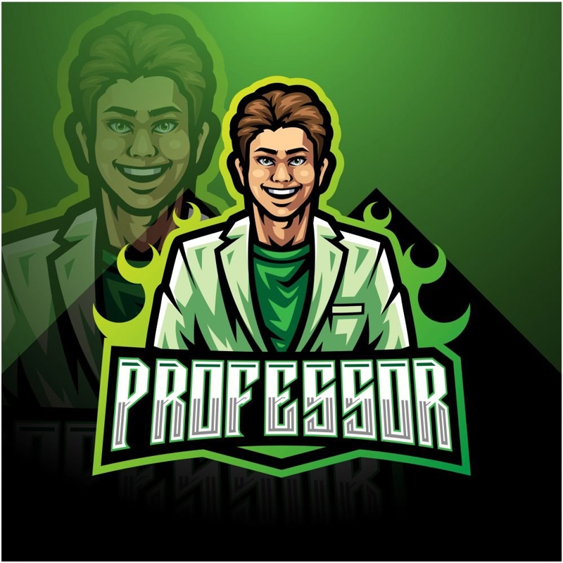 فایل الگوی لوگوی El Professor Mascot - El Professor Mascot Logo Template