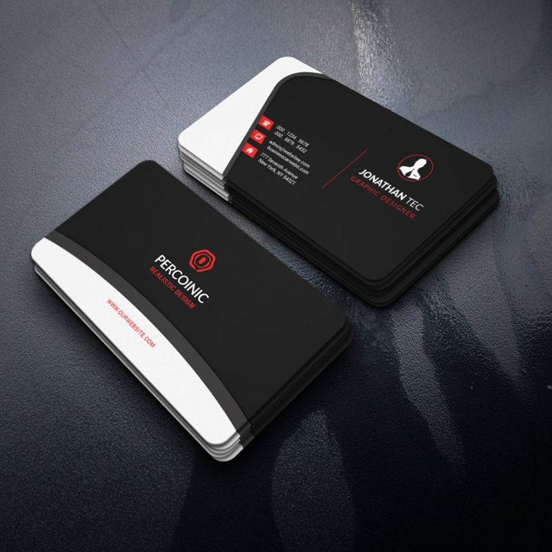 فایل الگوی کارت ویزیت زیبا - Elegant Business Card Template