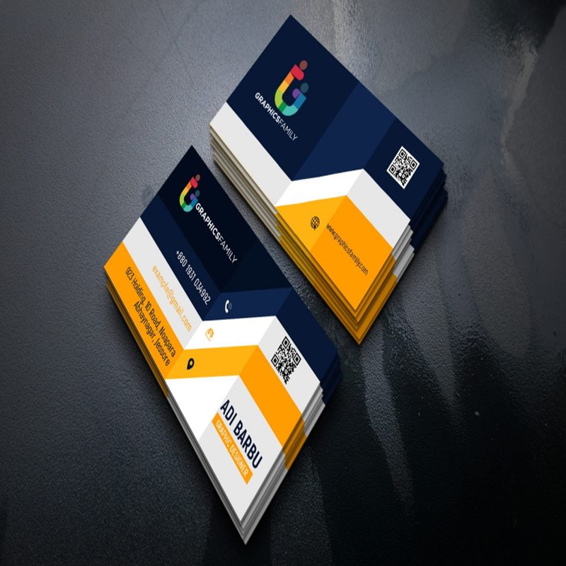 فایل طراحی کارت ویزیت سه بعدی زیبا و واقع گرایانه - Elegant Realistic 3D Business Card Design