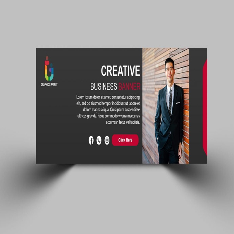 فایل جلد زیبا برای رسانه‌های اجتماعی با عکس - Elegant Social Media Cover with Photo