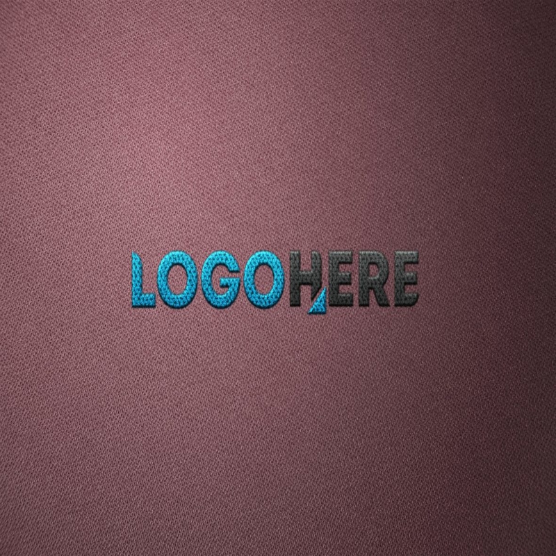 فایل موکاپ لوگو گلدوزی - Embroidery Logo Mockup