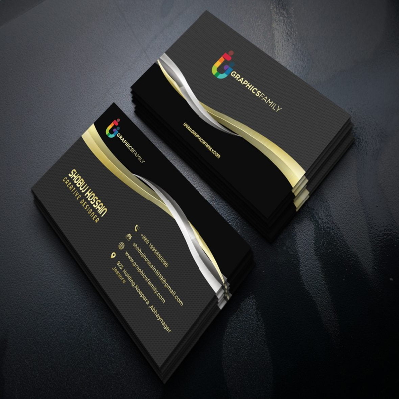 فایل طراحی کارت ویزیت تحلیلگر تحقیقات سهام - Equity Research Analyst Business Card Design